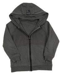 Šedá propínací mikina s kapucí George