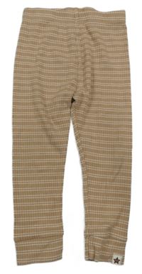 Béžovo-bílé pruhované spodní kalhoty F&F