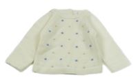 Smetanový svetr s puntíky