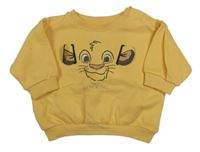 Žlutá mikina se Simbou Disney