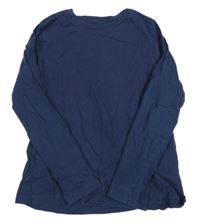 Tmavomodré triko H&M