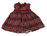 Barevné kostkované flanelové šaty Jojo Maman Bébé