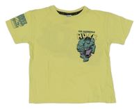 Žluté tričko s Hulkem Marvel
