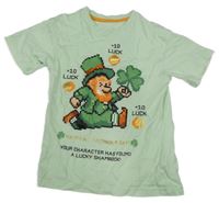 Světlezelené tričko se Svatým Patrikem Dunnes Stores