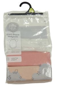 Nové - 2 x body - růžové + oranžové F&F