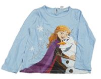 Světlemodré triko s Annou a Olafem LC Waikiki