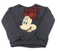 Tmavošedá mikina s Minnie zn. Disney
