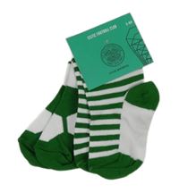 Nové - 2x bílo-zelené ponožky - Celtic 