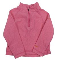 Růžová melírovaná fleecová funkční mikina Trespass