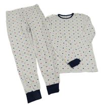 Bílé pyžamo se srdíčky Alive