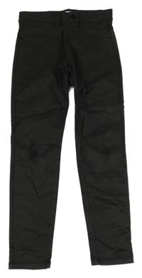 Černé koženkové tregíny F&F