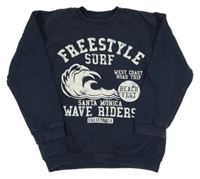 Tmavomodrá mikina s nápisy Nutmeg