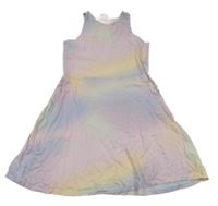 Lila-žluté bavlněné šaty H&M