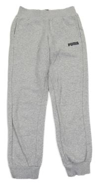 Světlešedé tepláky s logem Puma