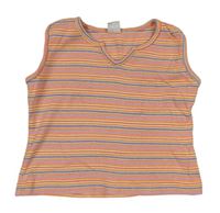 Barevný pruhovaný crop top zn. Adams