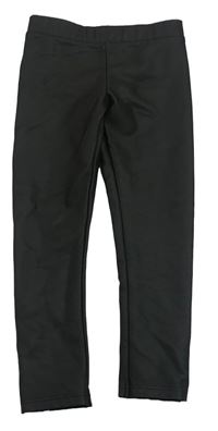 Černé koženkové legíny H&M