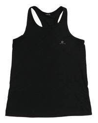 Černý sportovní funkční top Domyos 