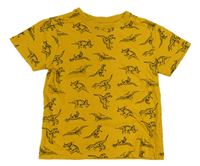 Okrové tričko s dinosaury zn. Primark