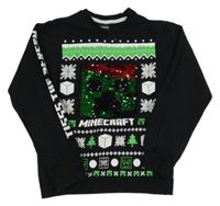 Černá mikina Minecraft Matalan