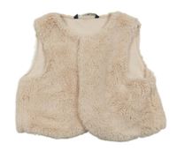 Světlerůžová kožešinová podšitá vesta George