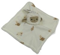 Nové - Bílý plyšový usínáček s ovečkami Primark