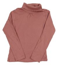 Starorůžové triko s rolákem Vertbaudet 