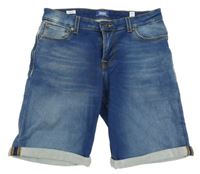 Světlemodré teplákovo/riflové kraťasy Jack&Jones 