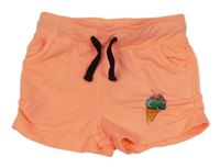 Neonově růžové teplákové kraťasy se zmrzlinou Kiki&Koko