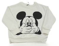 Bílá mikina s Mickeym George 