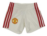 Bílé fotbalové funknčí kraťasy Manchester United Adidas