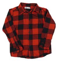 Červeno-černá kostkovaná košile M&Co.