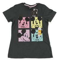 Nové - Tmavošedé tričko s Mickeym Primark
