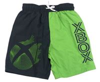 Černo-zelené plážové kraťasy - X-BOX George