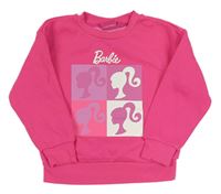 Tmavorůžová mikina s Barbie Barbie
