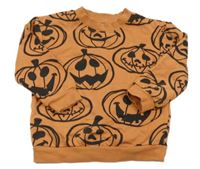 Oranžová mikina s dýněmi H&M