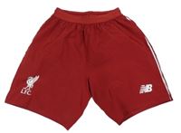Bordó šusťákové funkční fotbalové kraťasy L.F.C. new balance