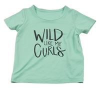 Pistáciové sportovní tričko s nápisy SHEIN