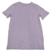 Světlefialové melírované tričko Tu