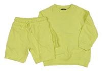 2Set - Citronová oversize mikina + teplákové kraťasy Next
