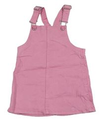 Růžové riflové laclové šaty Primark