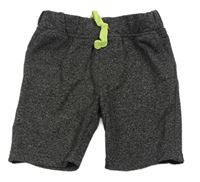 Tmavošedé melírované teplákové kraťasy Primark