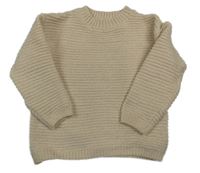 Béžový žebrovaný svetr Topolino