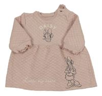 Růžové prošívané teplákové šaty s Daisy George