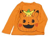 Oranžové triko s Pikachu a dýní C&A