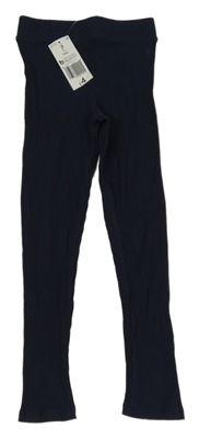 Nové - Tmavomodré žebrované legíny Matalan