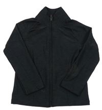 Černá melírovaná sportovní propínací mikina Next