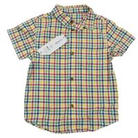 Nové - Bílo-barevná kostkovaná košile George