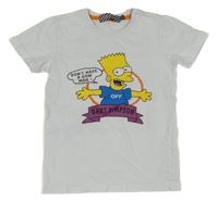 Bílé tričko s Bartem Simpsonem