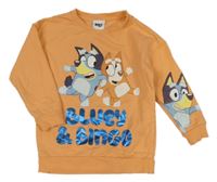 Oranžová mikina s Bluey a Bingem Dunnes