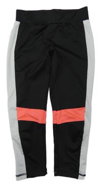 Černo-bílo-růžové sportovní legíny Yd.